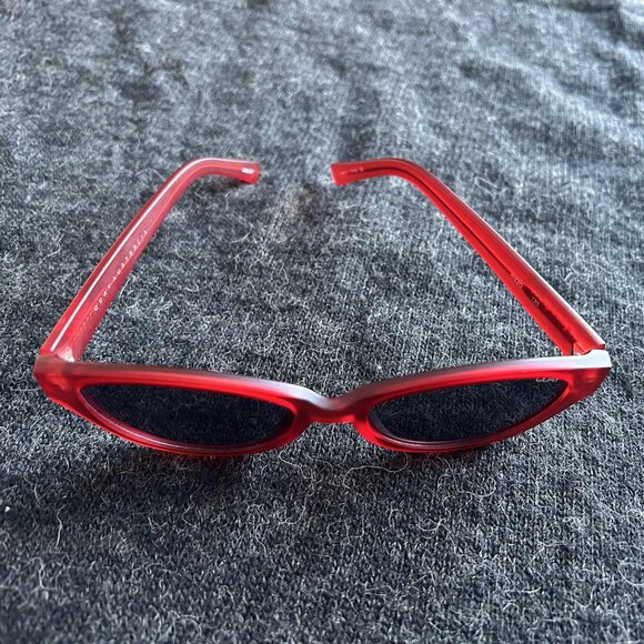 Quay Australia Translucent Red Iconic & Bold Rizzo Cat-Eye Sunglasses - OS - Picture 7 of 10
